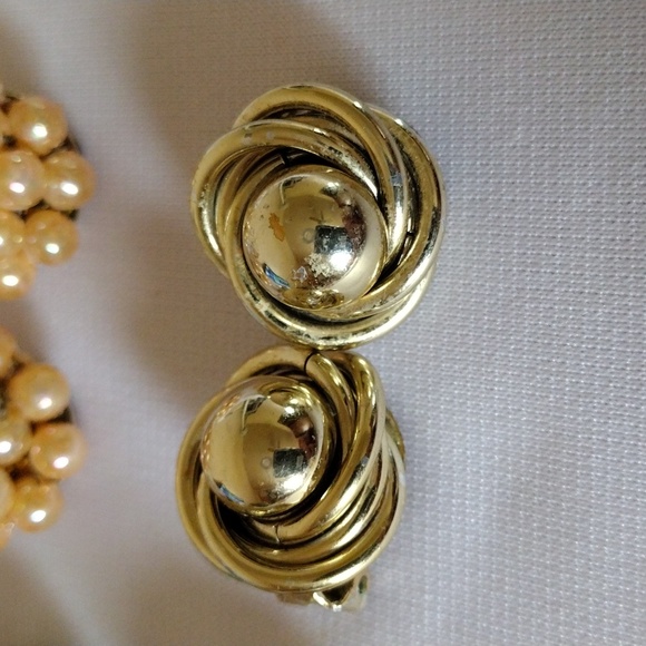 Clip On Earrings Set/4 Coro Japan and Unmarked - Picture 8 of 8